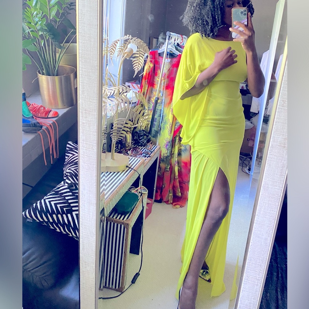 Neon Yellow BCBG MaxAzria Dress